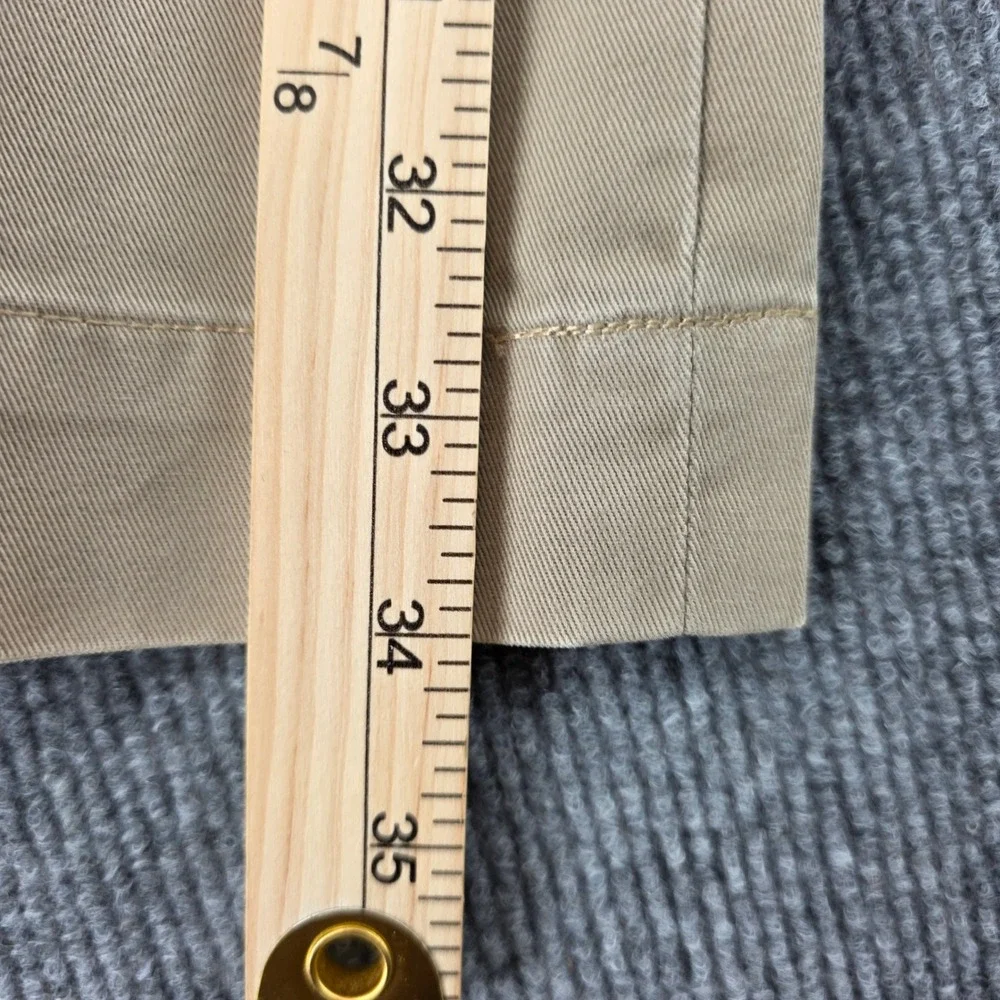 Polo Ralph Lauren Preston Pant Mens 34x34 Tan Khaki Cotton Chino Slacks Straight